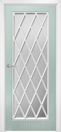 межкомнатная дверь Оникс «Турин Фреза» (остекленное полотно в.2, Эмаль по RAL)